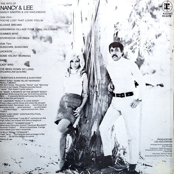 Nancy Sinatra & Lee Hazlewood : Nancy & Lee (LP, Album, RE)