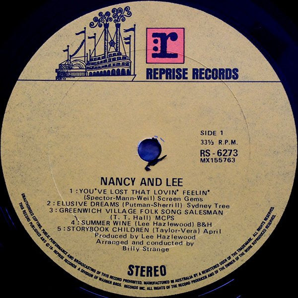 Nancy Sinatra & Lee Hazlewood : Nancy & Lee (LP, Album, RE)