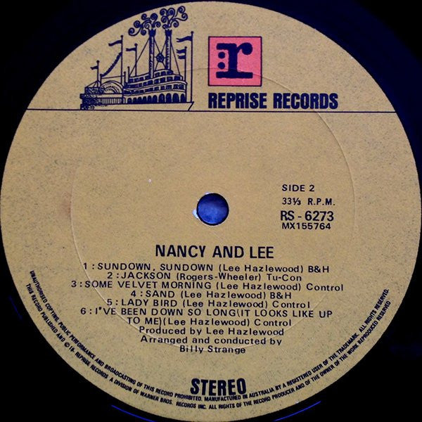 Nancy Sinatra & Lee Hazlewood : Nancy & Lee (LP, Album, RE)