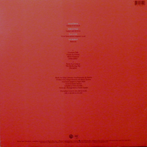 King Crimson : Discipline (LP, Album, Win)
