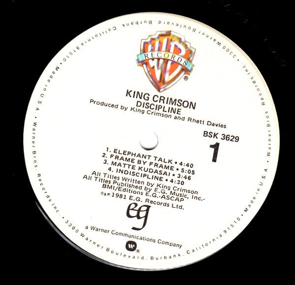 King Crimson : Discipline (LP, Album, Win)