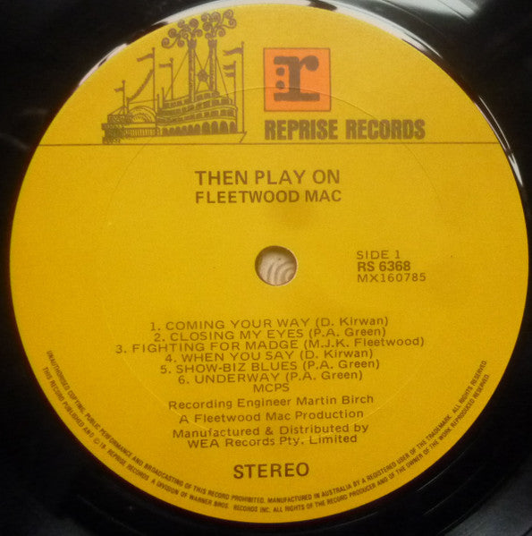 Fleetwood Mac : Then Play On (LP, Album, RP)
