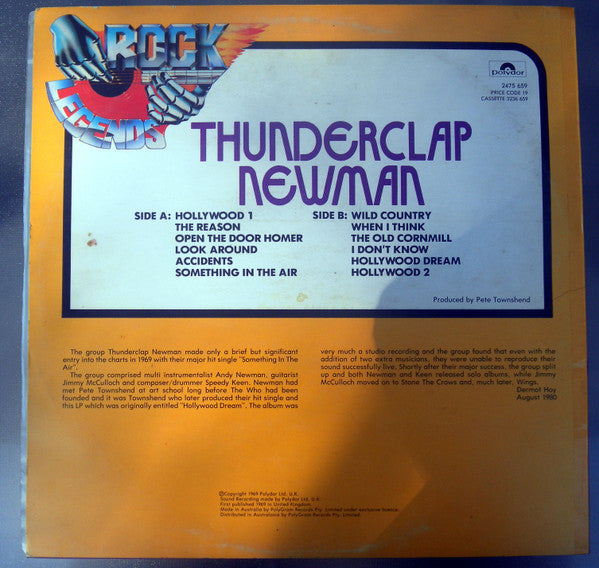 Thunderclap Newman : Rock Legends (LP, Album, RE)
