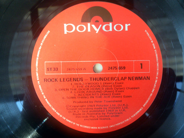 Thunderclap Newman : Rock Legends (LP, Album, RE)