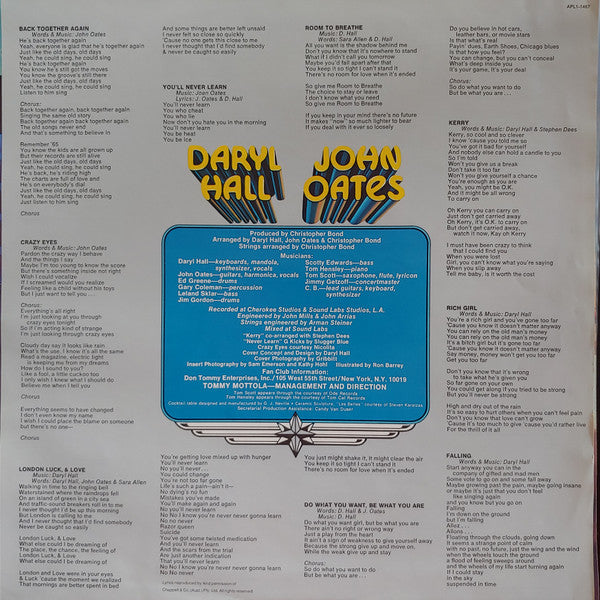 Daryl Hall & John Oates : Bigger Than Both Of Us (LP, Album)