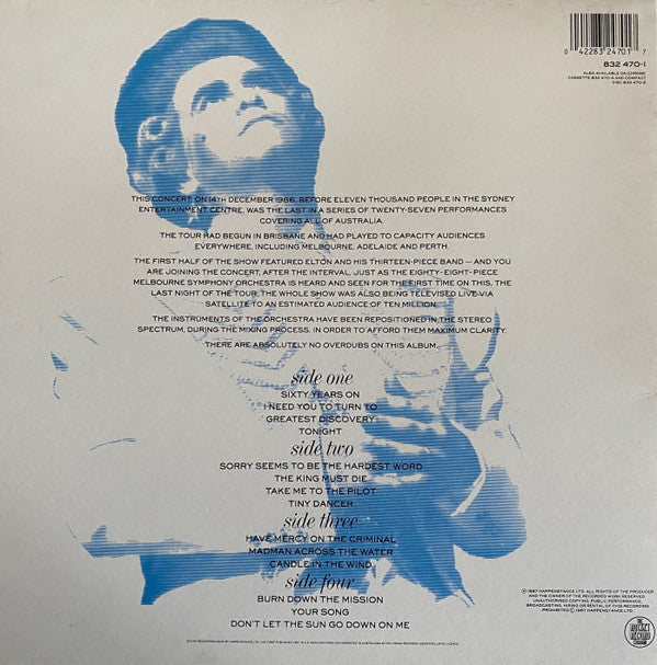 Elton John With The Melbourne Symphony Orchestra* : Live In Australia (2xLP, Album, Gat)