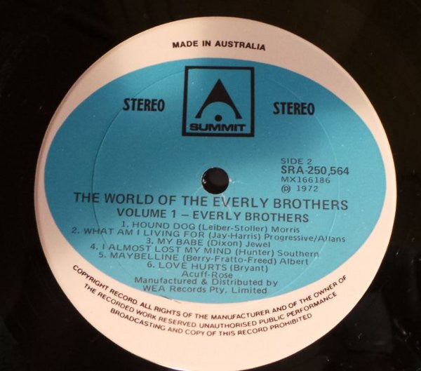 Everly Brothers : The World Of The Everly Brothers Vol. 1 (LP, Comp)