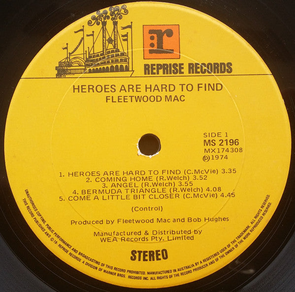Fleetwood Mac : Heroes Are Hard To Find (LP, Album)