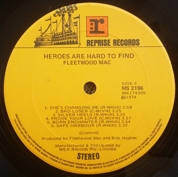 Fleetwood Mac : Heroes Are Hard To Find (LP, Album)