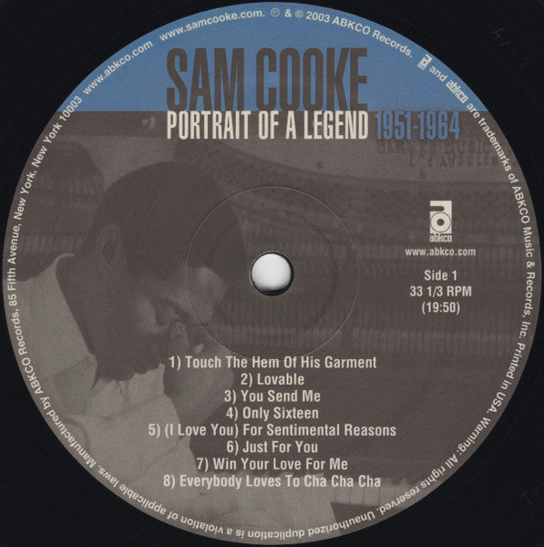 Sam Cooke : Portrait Of A Legend 1951-1964 (2xLP, Comp, RE, 180)