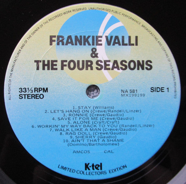 The Four Seasons, Frankie Valli : Frankie Valli & The Four Seasons (LP, Comp, Ltd)