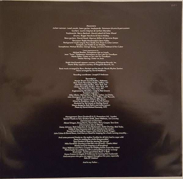Julian Lennon : Valotte (LP, Album)