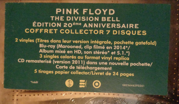 Pink Floyd : The Division Bell (Box, Dlx, Ltd, 20t + 2xLP, Album, RE, Gat + 7", Si)