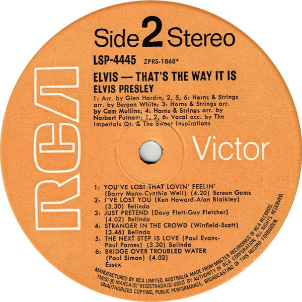 Elvis* : That's The Way It Is (LP, Album)