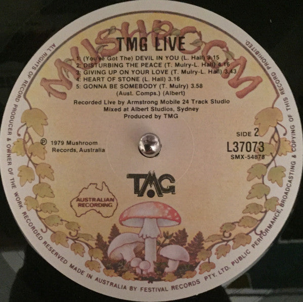 Ted Mulry Gang : TMG Live (LP, Album)
