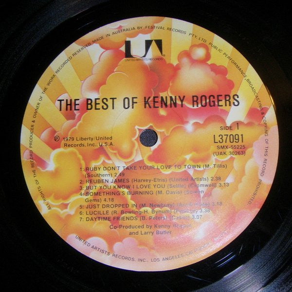 Kenny Rogers : The Best Of Kenny Rogers (LP, Comp)