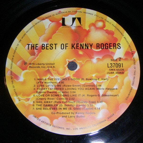 Kenny Rogers : The Best Of Kenny Rogers (LP, Comp)
