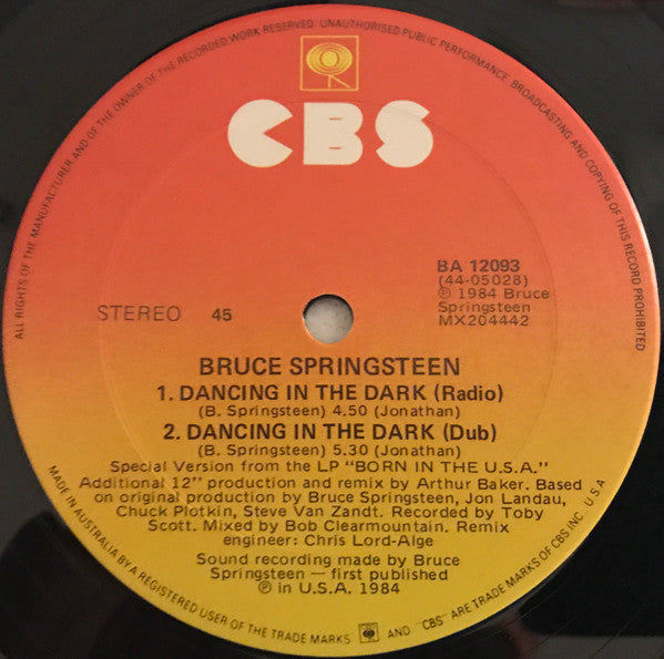 Bruce Springsteen : Dancing In The Dark (12")