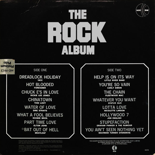 Various : The Rock Album (LP, Album, Comp, Ltd)