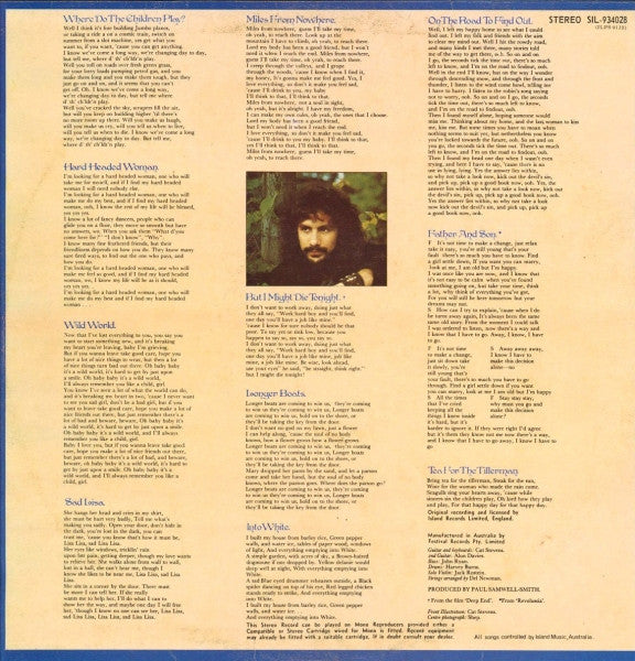 Cat Stevens : Tea For The Tillerman (LP, Album)
