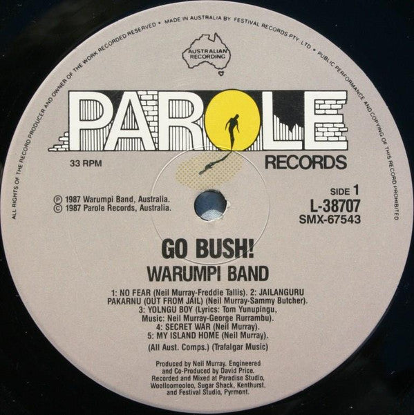 Warumpi Band : Go Bush! (LP, Album)
