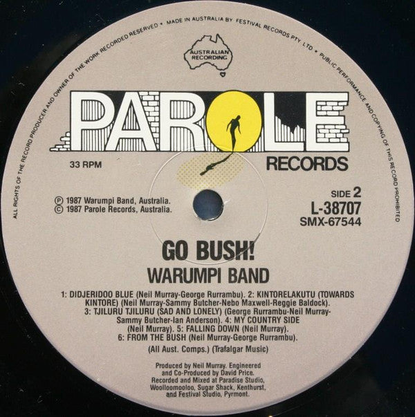Warumpi Band : Go Bush! (LP, Album)