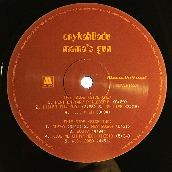 Erykah Badu : Mama's Gun (2xLP, Album, RE, 180)