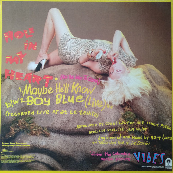 Cyndi Lauper : Hole In My Heart (All The Way To China) (12", Single)