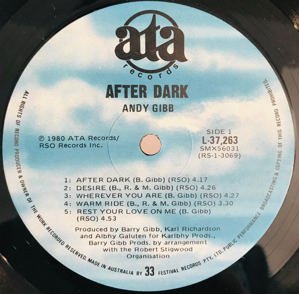Andy Gibb : After Dark (LP, Album)