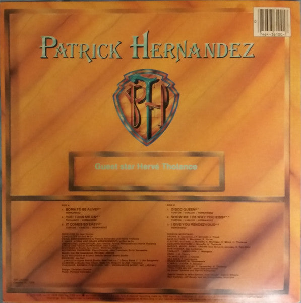 Patrick Hernandez : Born To Be Alive (LP, Album)