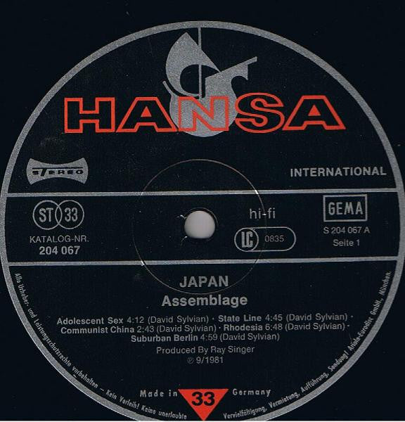 Japan : Assemblage (LP, Comp, -27)