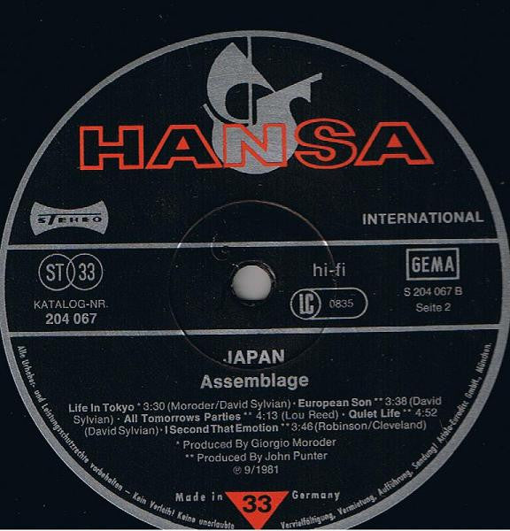 Japan : Assemblage (LP, Comp, -27)