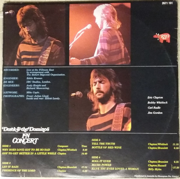 Derek & The Dominos : In Concert (2xLP, Album)