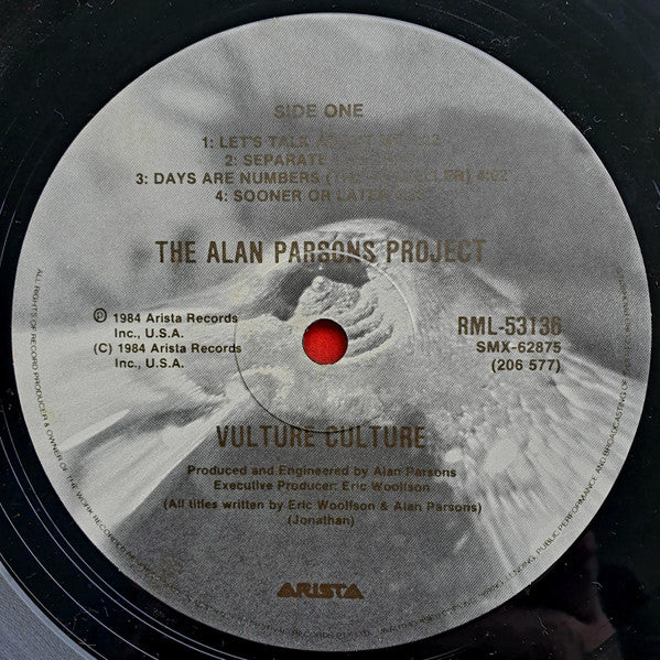 The Alan Parsons Project : Vulture Culture (LP, Album)
