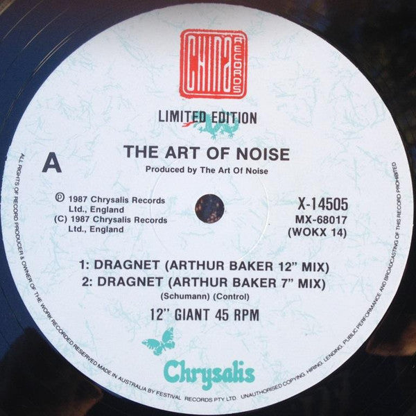 The Art Of Noise : Dragnet (12", Single)