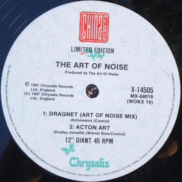 The Art Of Noise : Dragnet (12", Single)