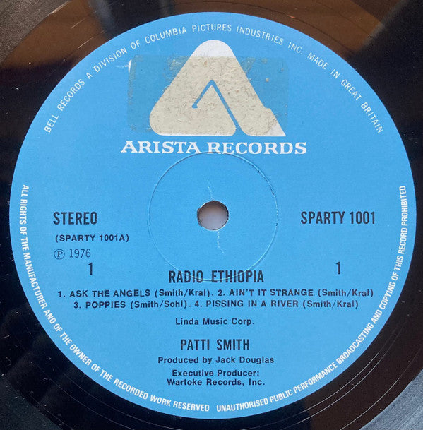 Patti Smith Group : Radio Ethiopia (LP, Album, Blu)