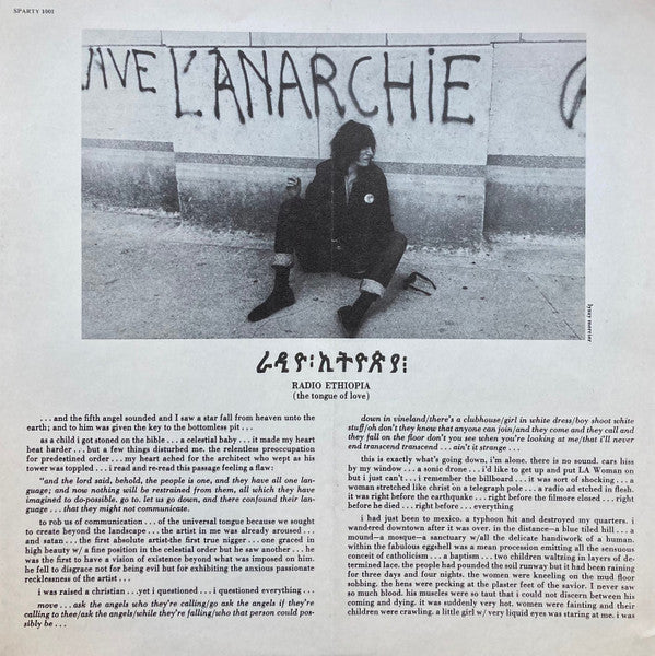 Patti Smith Group : Radio Ethiopia (LP, Album, Blu)