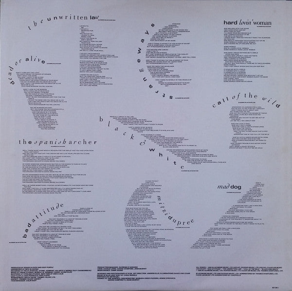 Deep Purple : The House Of Blue Light (LP, Album)