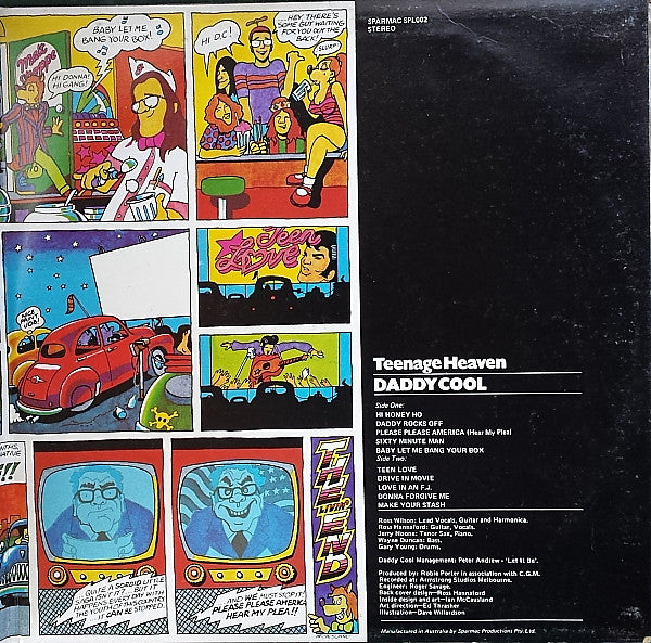 Daddy Cool (5) : Sex, Dope, Rock'n'Roll: Teenage Heaven (LP, Album)