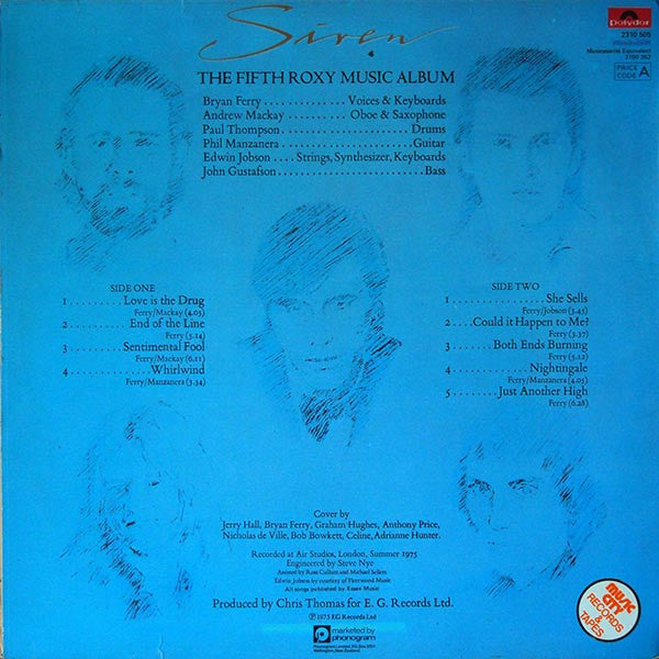 Roxy Music : Siren (LP, Album, RE)