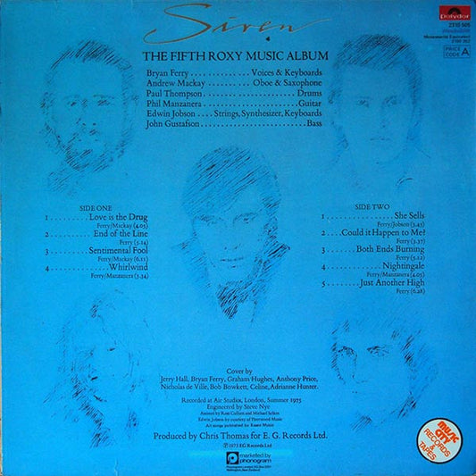 Roxy Music : Siren (LP, Album, RE)