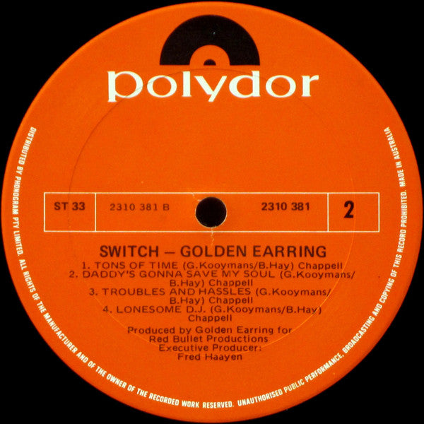 Golden Earring : Switch (LP, Album)