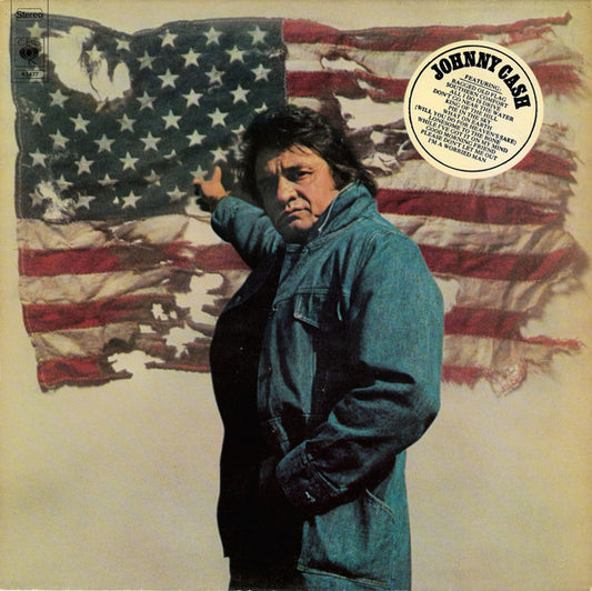 Johnny Cash : Ragged Old Flag (LP, Album, Club)