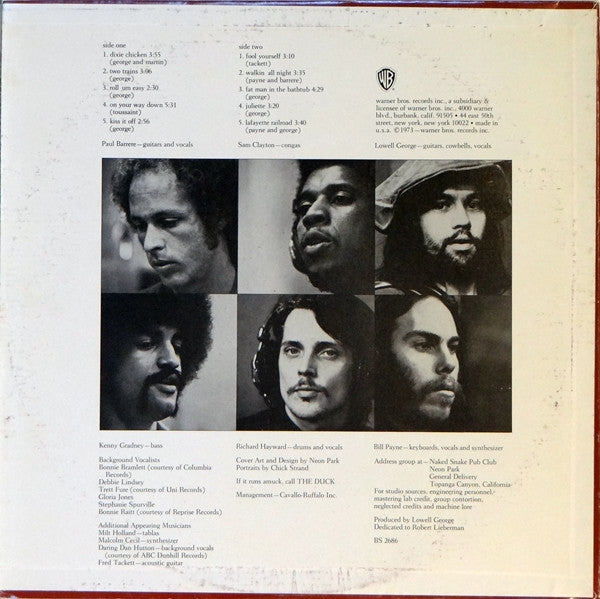 Little Feat : Dixie Chicken (LP, Album, RE, Gol)