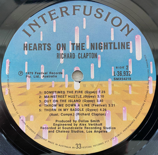 Richard Clapton : Hearts On The Nightline (LP, Album)