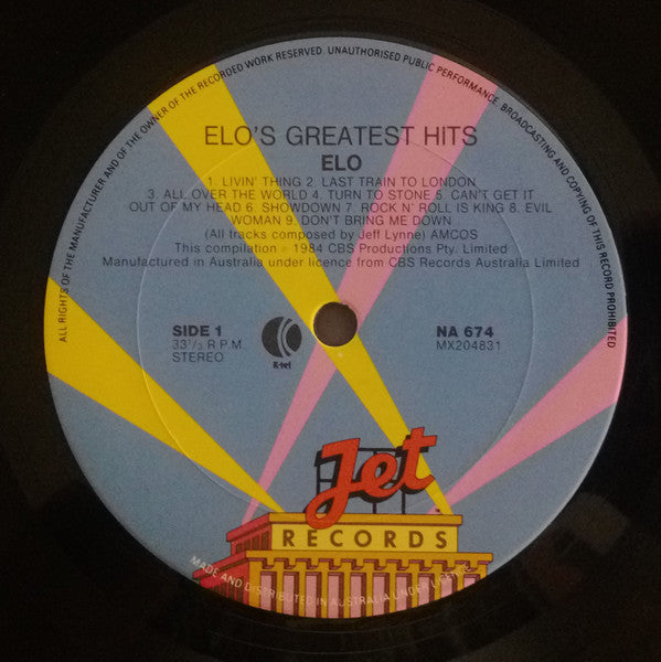 Electric Light Orchestra : 18 Greatest Hits (LP, Comp)