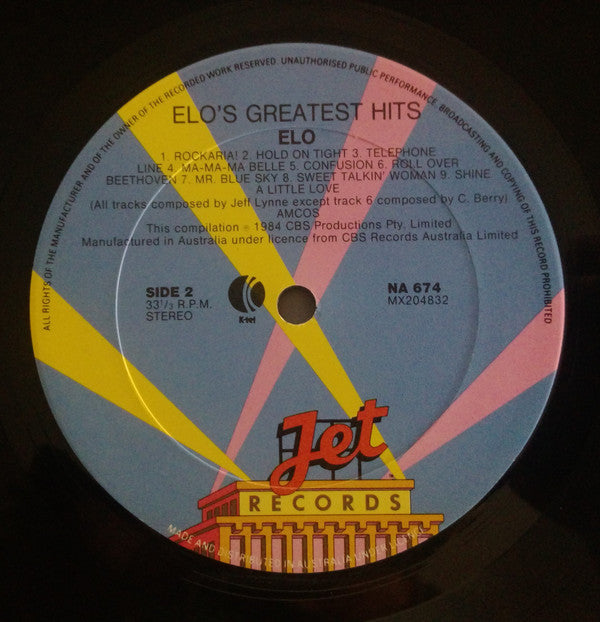 Electric Light Orchestra : 18 Greatest Hits (LP, Comp)