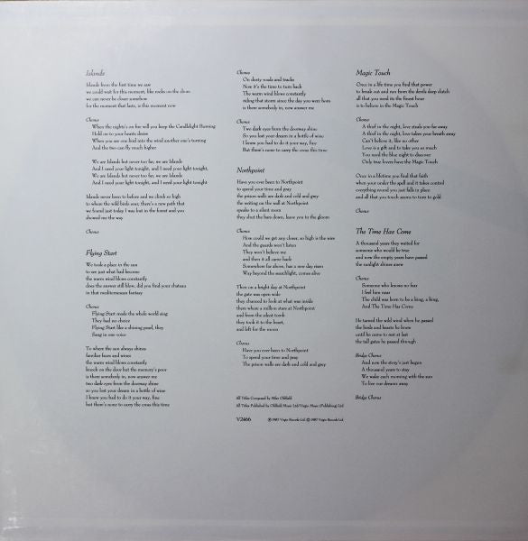 Mike Oldfield : Islands (LP, Album)