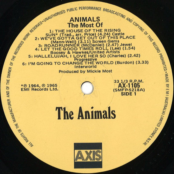 Animals* : The Most Of (LP, Comp, RE)
